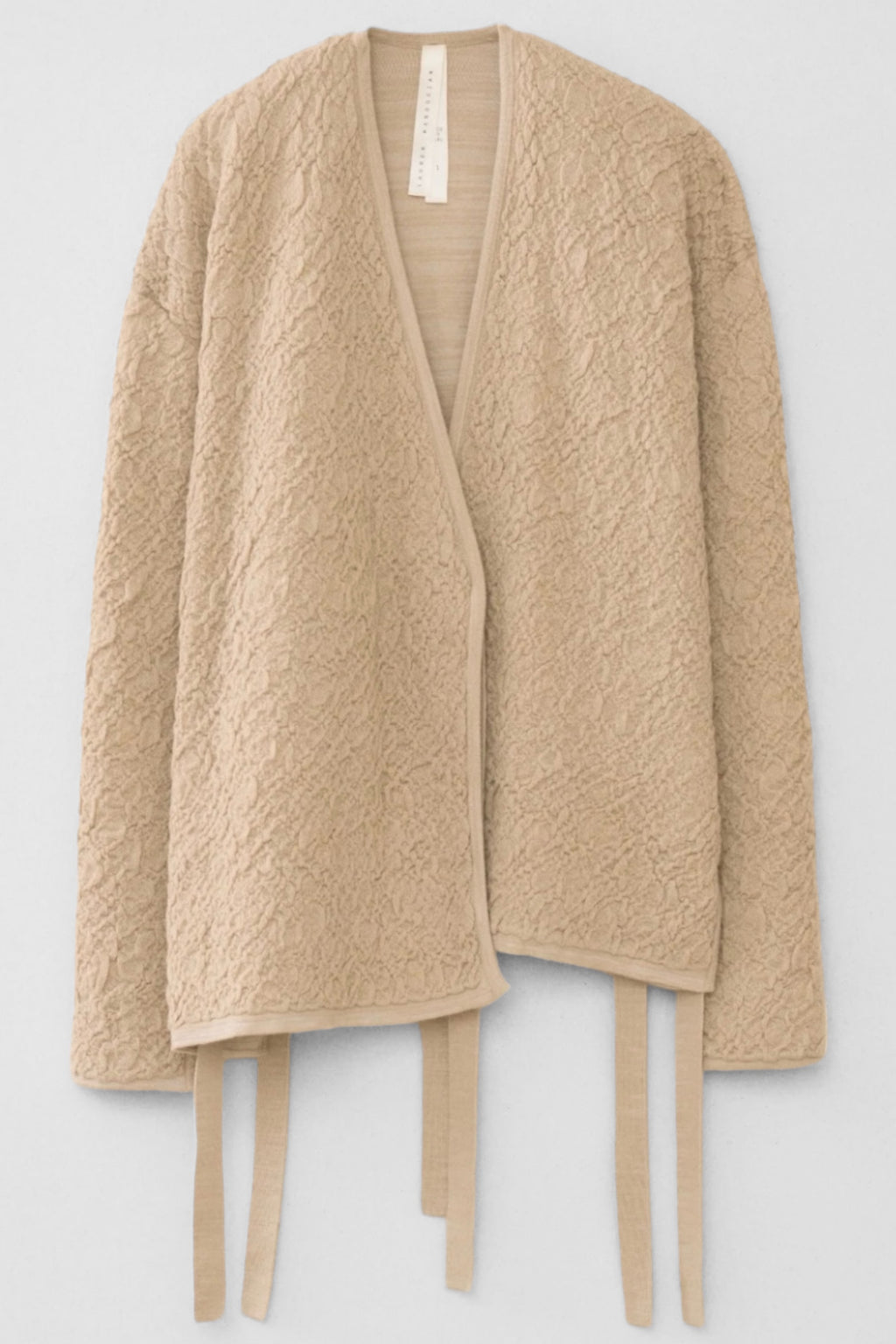 Gauze Cardigan Beanie + Cecil