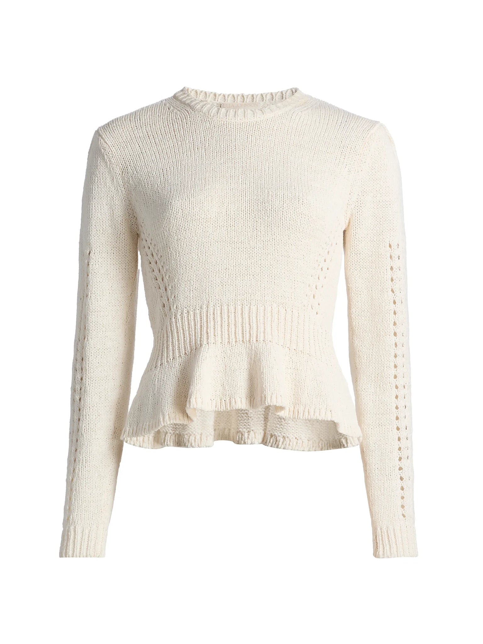 Aurelie Long Sleeve Peplum Pullover