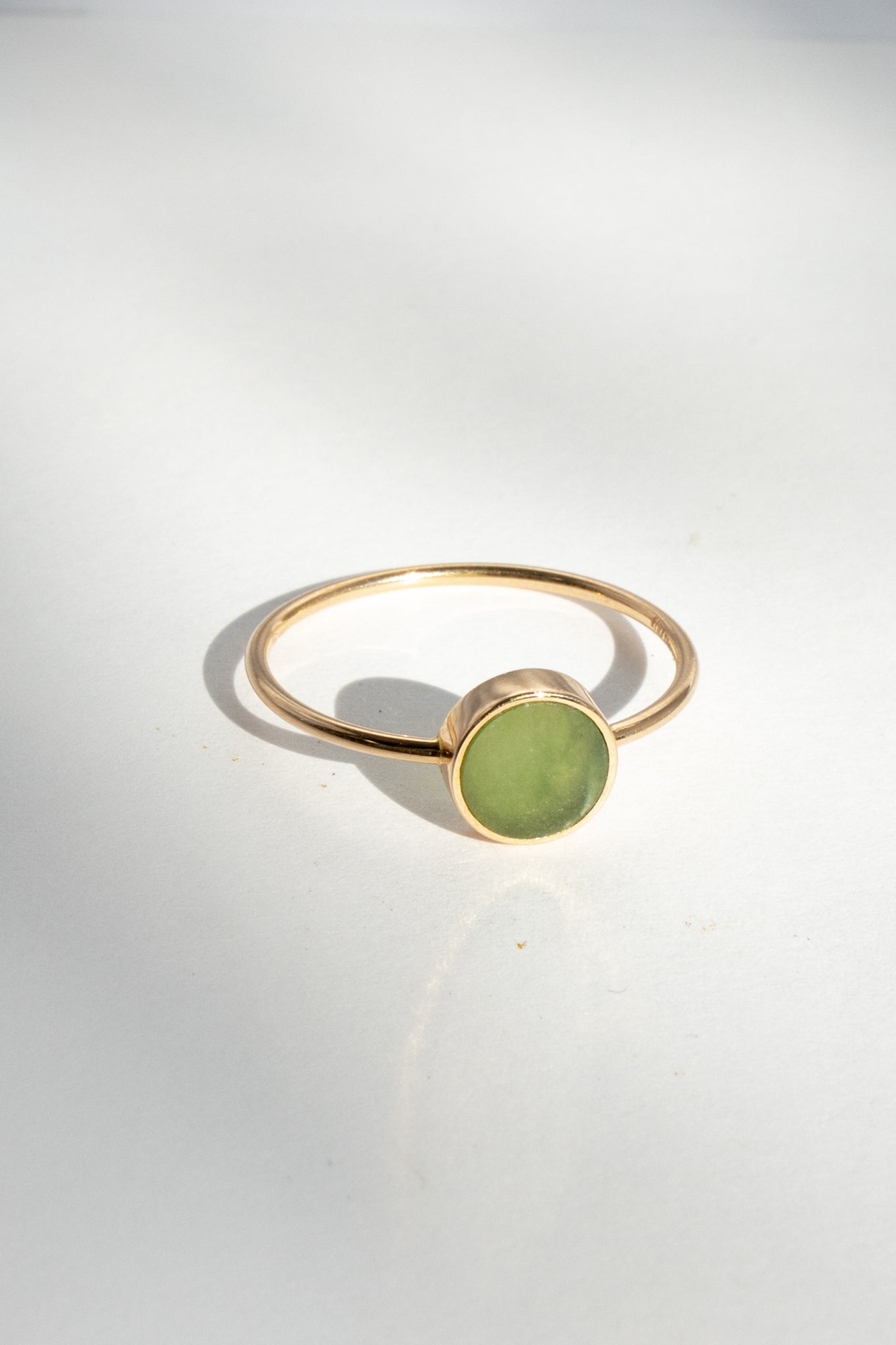 Mini Ever Jade Disc Ring