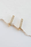 14k YG Diamond Oval Huggies