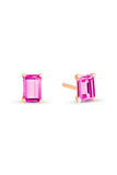 Cocktail Pink Topaz Studs