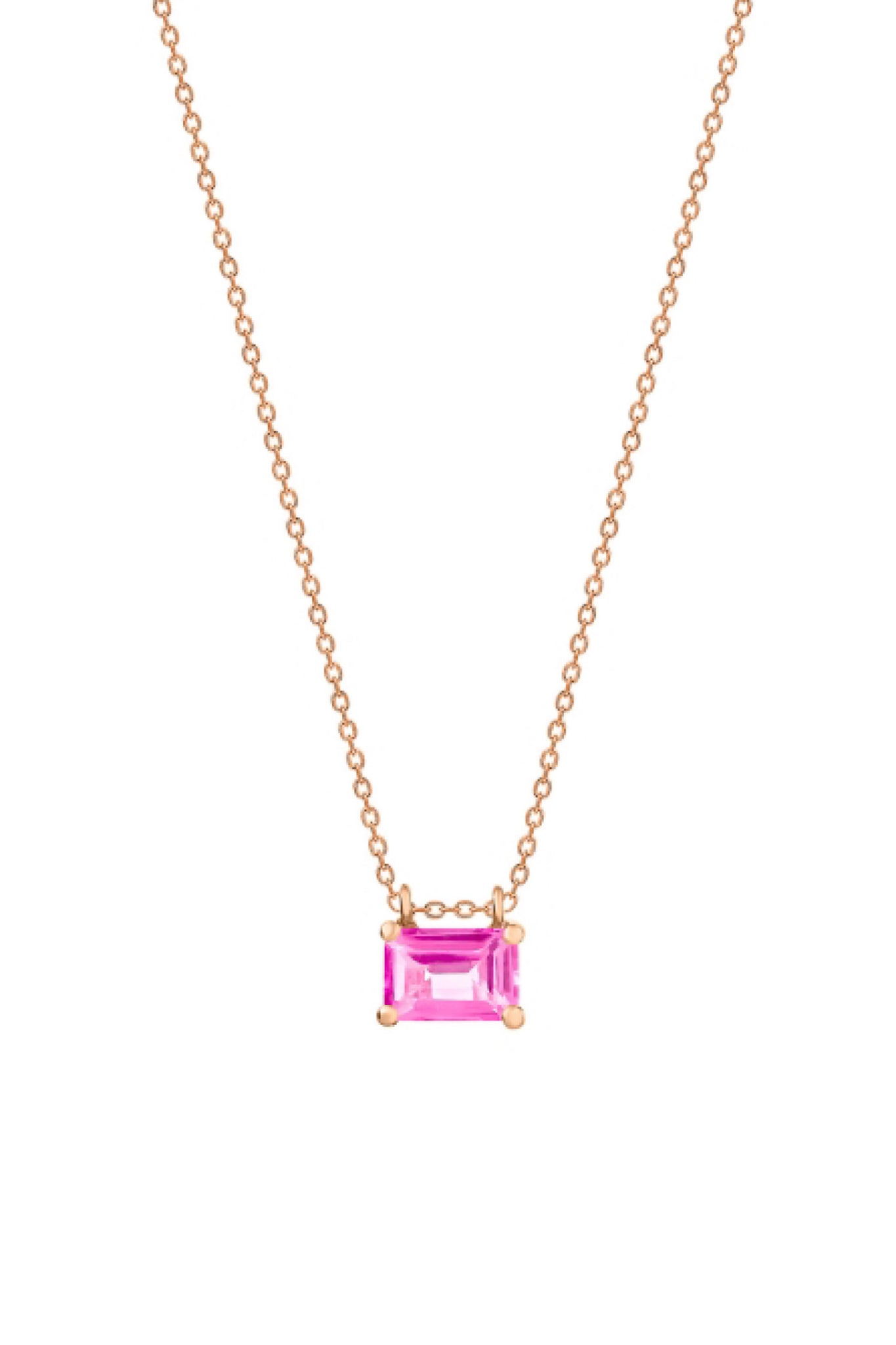 Mini Cocktail Pink Topaz Necklace