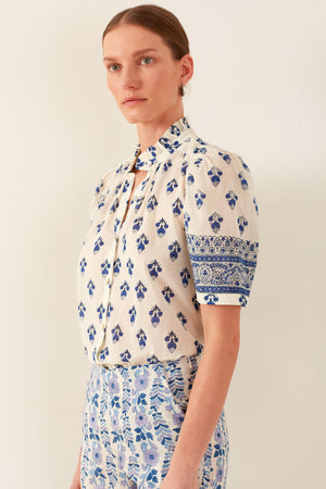 Winnie Indigo Bhutti Shirt