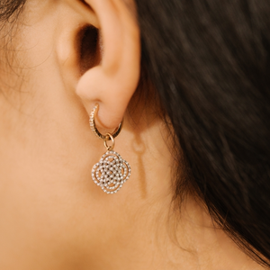 Be Mine Diamond Hoops
