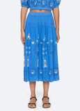 Catharina Embroidered Midi Skirt