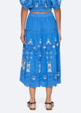 Catharina Embroidered Midi Skirt