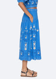 Catharina Embroidered Midi Skirt