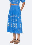 Catharina Embroidered Midi Skirt