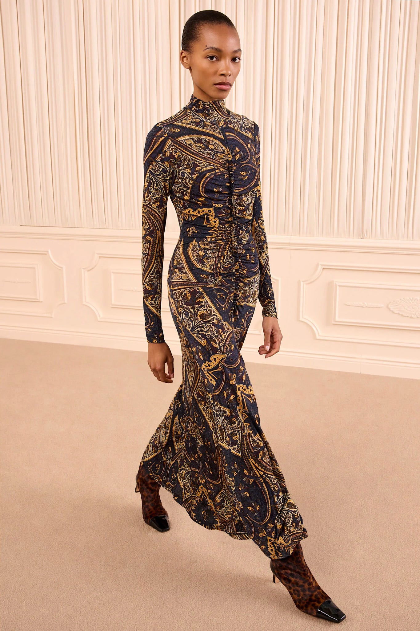 Ida Long Sleeve Jersey Dress