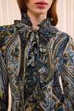 Catroux Long Sleeve Silk Blouse