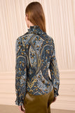 Catroux Long Sleeve Silk Blouse