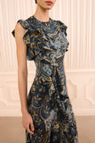 Ameline Sleeveless Silk Dress