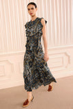 Ameline Sleeveless Silk Dress