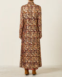 Nia Topaz Snakeskin Dress