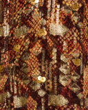 Nia Topaz Snakeskin Dress