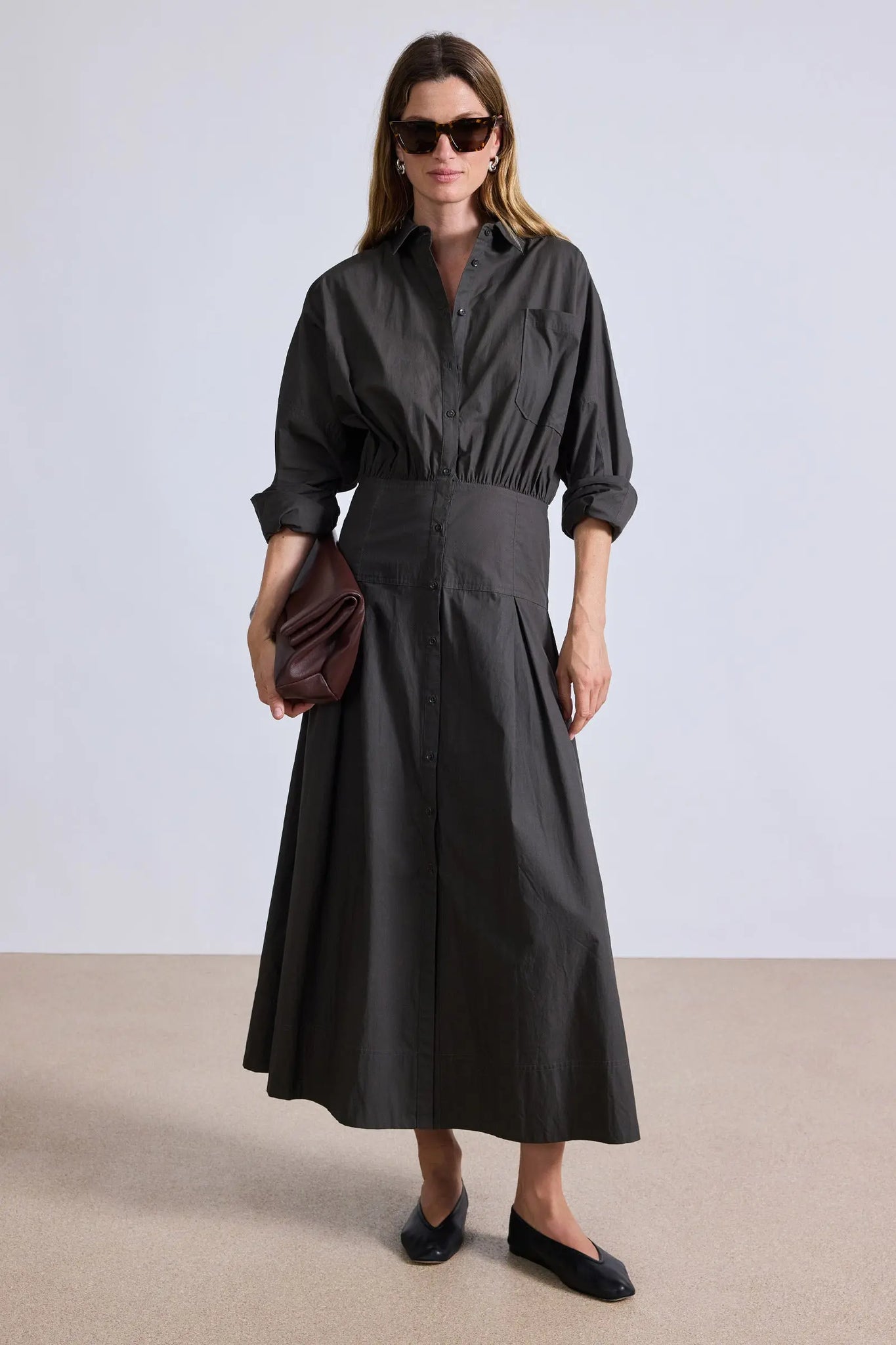 Pietra Maxi Shirt Dress