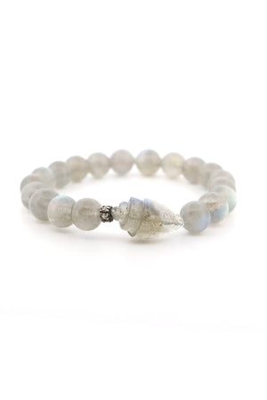 Labradorite Shell Bracelet