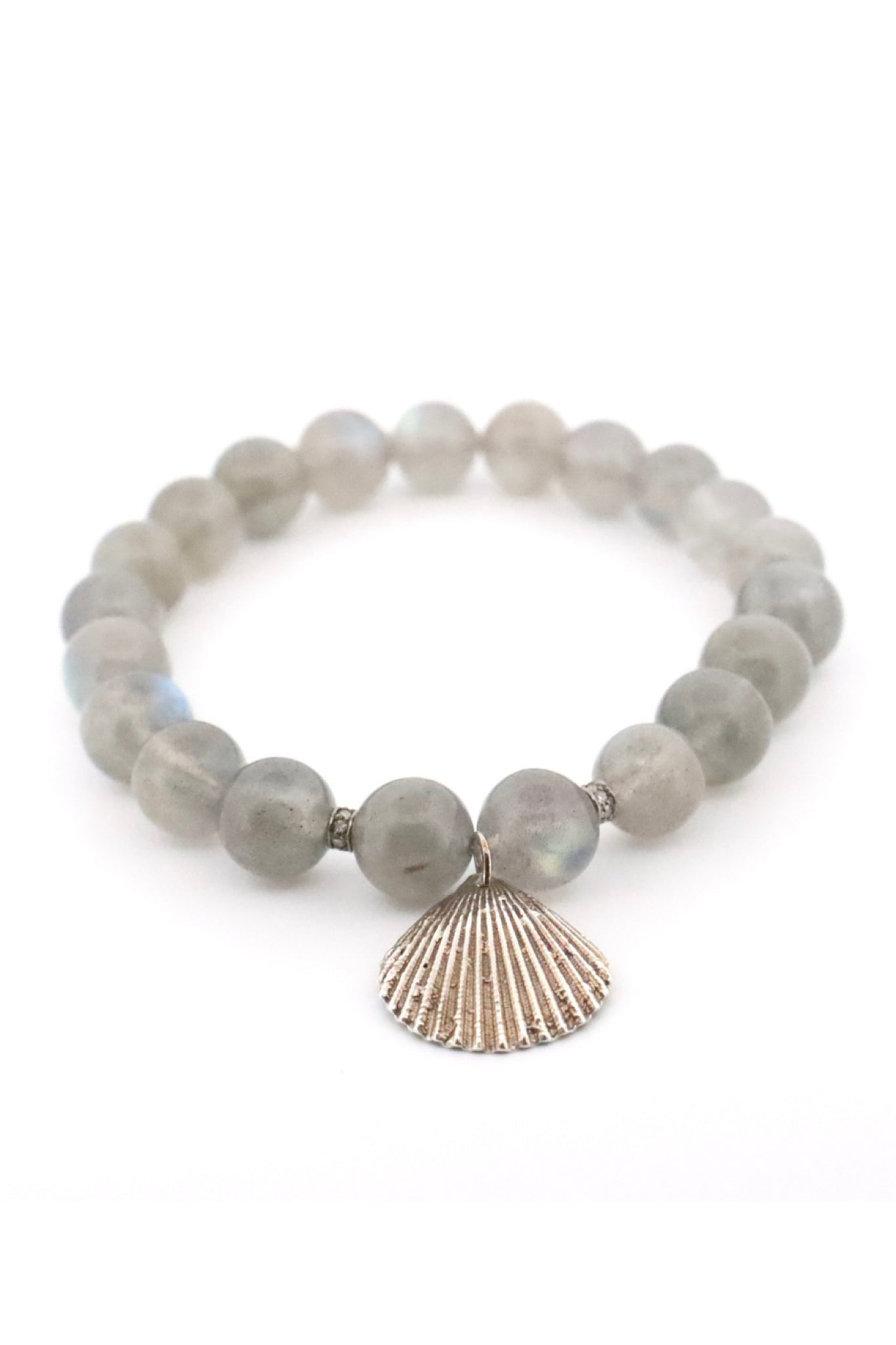 Labradorite Bracelet with Shell