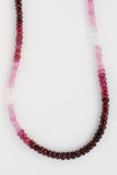 Shaded Pink Sapphire and Ruby Necklace
