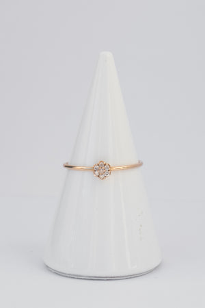 Be Mine Lotus Mini Diamond Ring