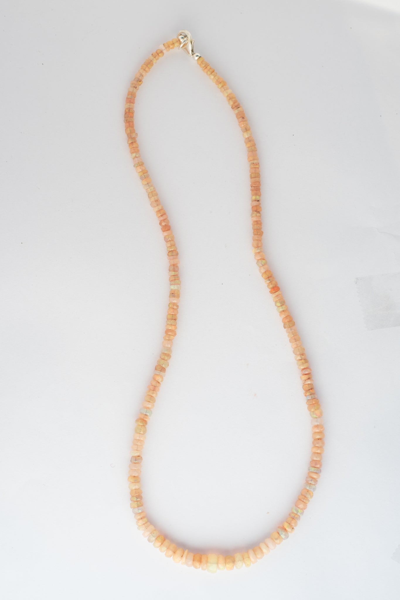 Faceted Pink Opal Necklace
