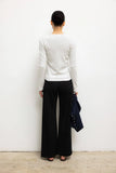 Pointelle Slim Fit Long Sleeve