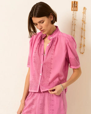 Winn Fuchsia Tile Shirt