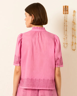 Winn Fuchsia Tile Shirt