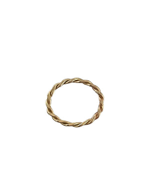 14k Gold Rope Ring