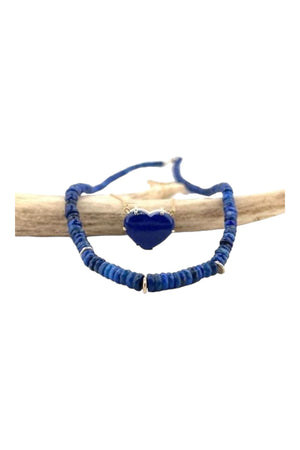 Lapis Heart Necklace