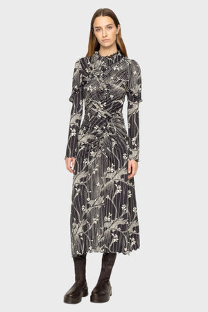 Sunniva Print Ruched Dress