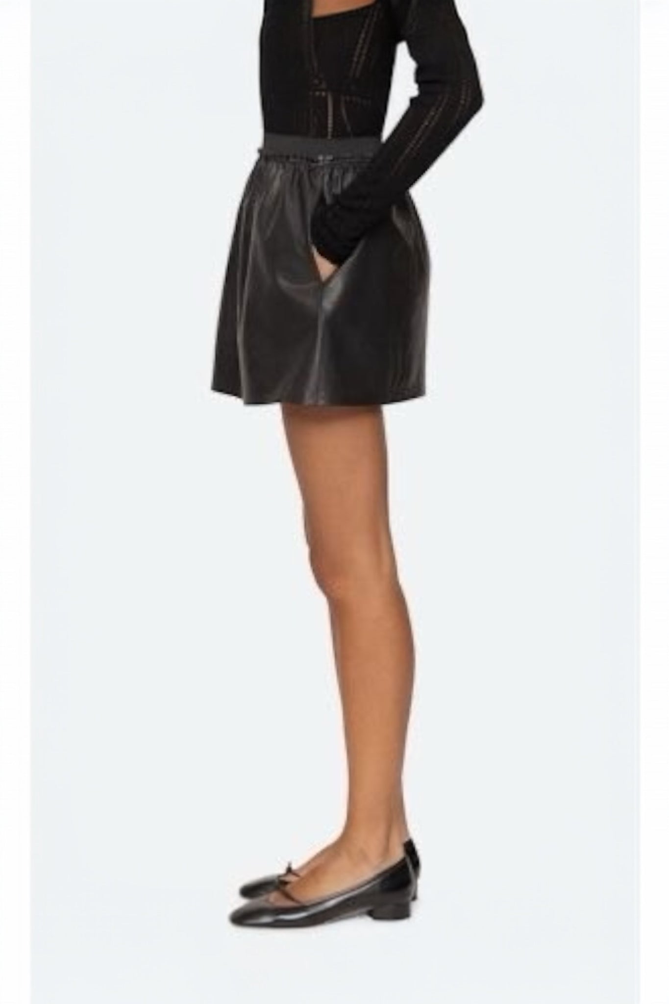 Lucie Leather Mini Skirt