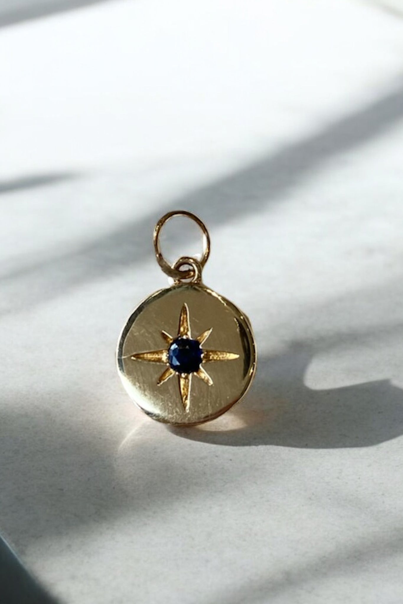 Blue Sapphire Charm