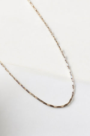 14k YG Paper Clip Chain