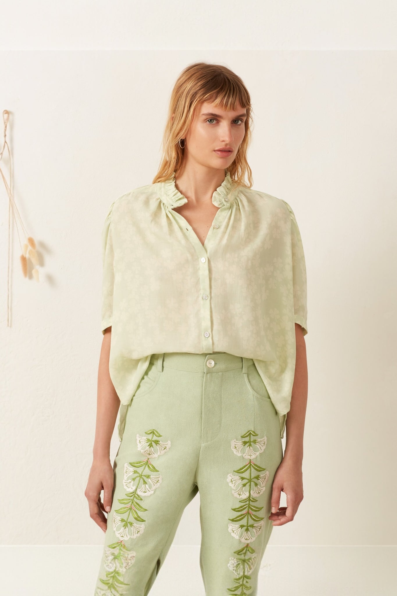 Winn Celadon Clover Shirt