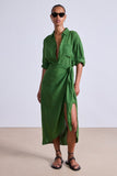 Alessandra Sarong Shirt Dress