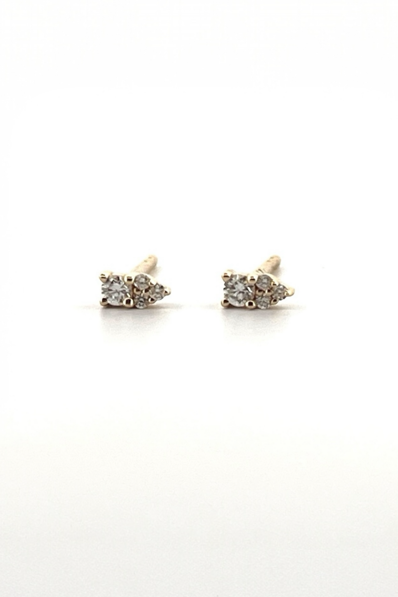 14k YG Diamond Stud Earring