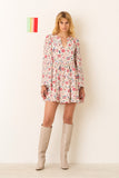 Silvie Floral Beam Silk Dress