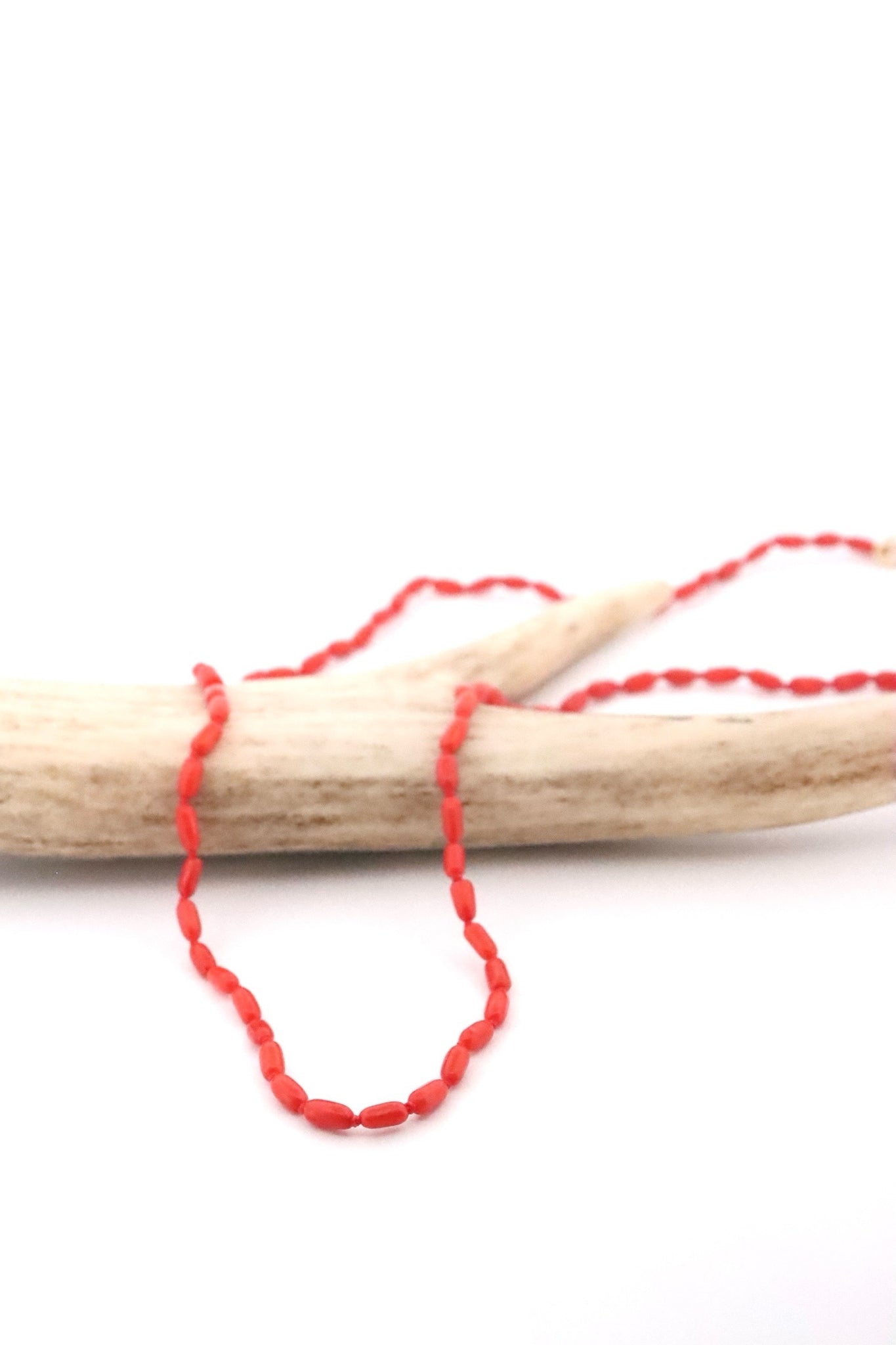 Italian Coral Bead Necklace