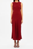 Clea Sleeveless Bias Midi Dress