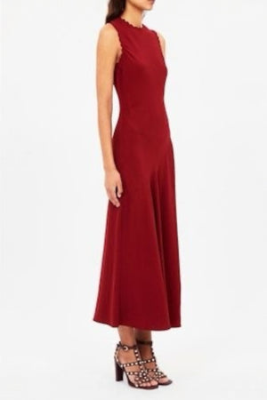 Clea Sleeveless Bias Midi Dress