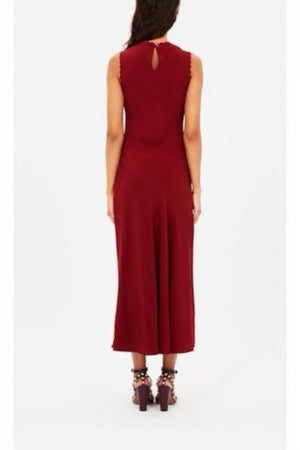 Clea Sleeveless Bias Midi Dress