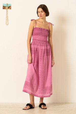 Kaia Fuchsia Tile Dress