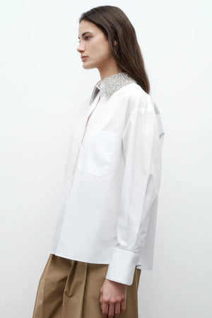 E.B. Shirt with Crystal Collar