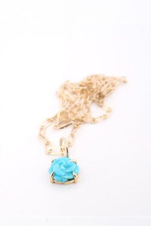 Turquoise Flower Necklace