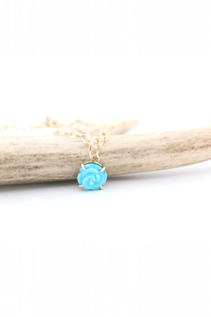 Turquoise Flower Necklace