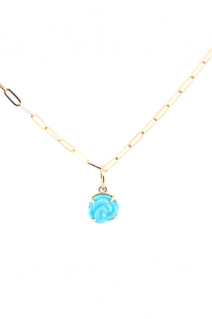 Turquoise Flower Necklace