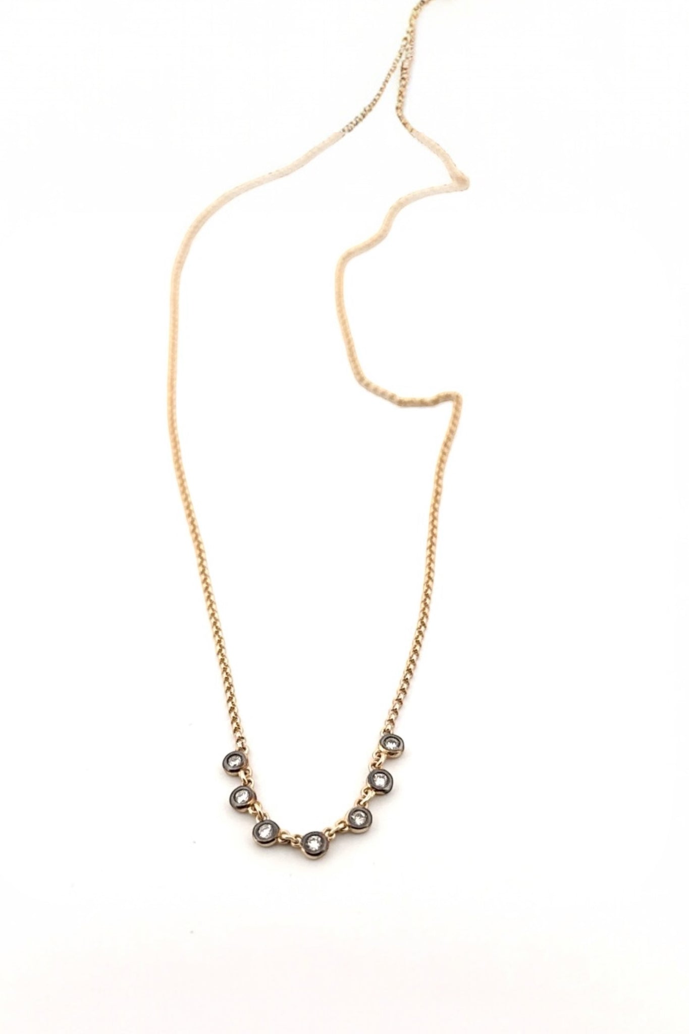 Diamond and Black Rhodium Necklace