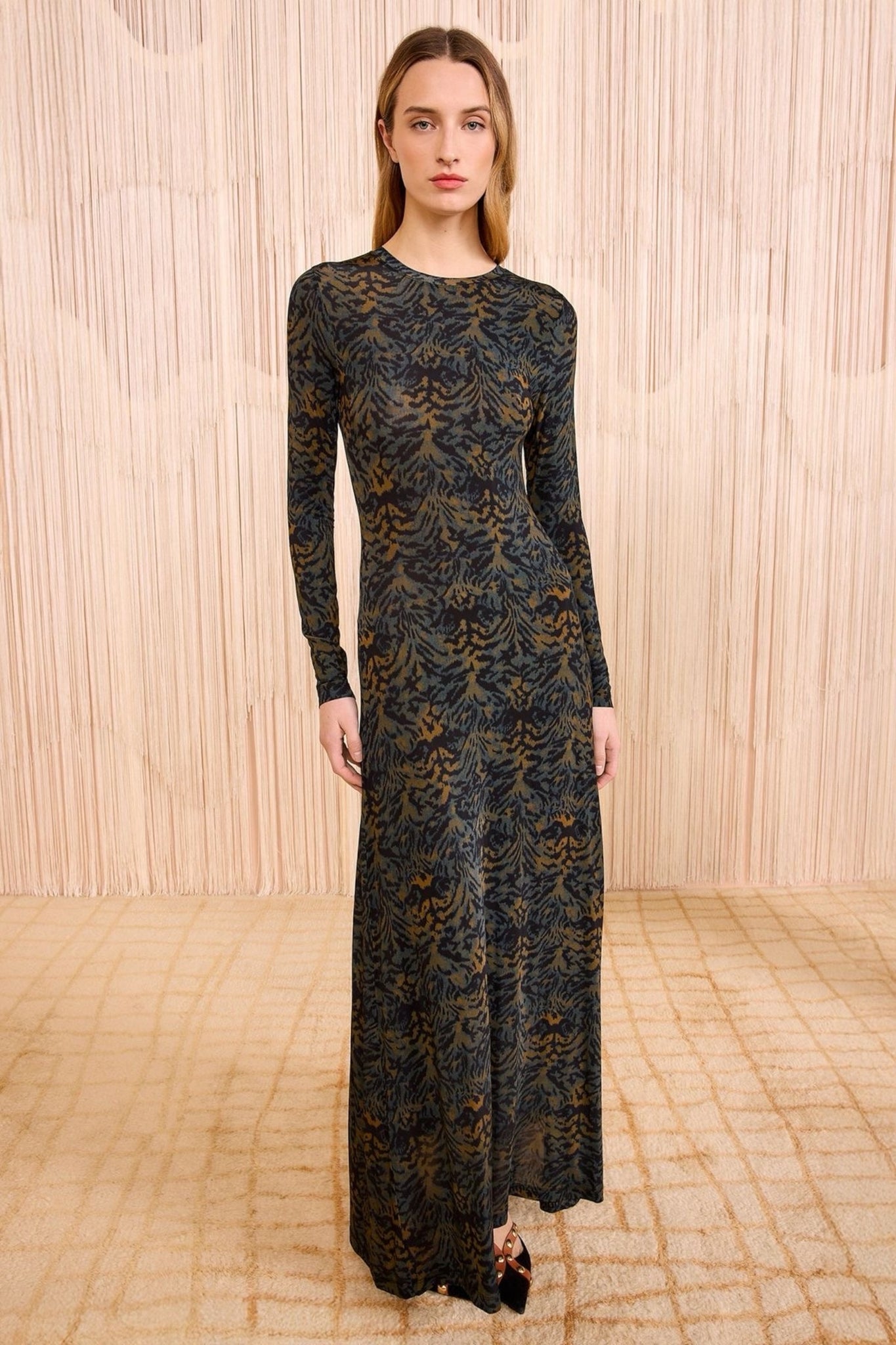 Amari Jersey Long Sleeve Dress