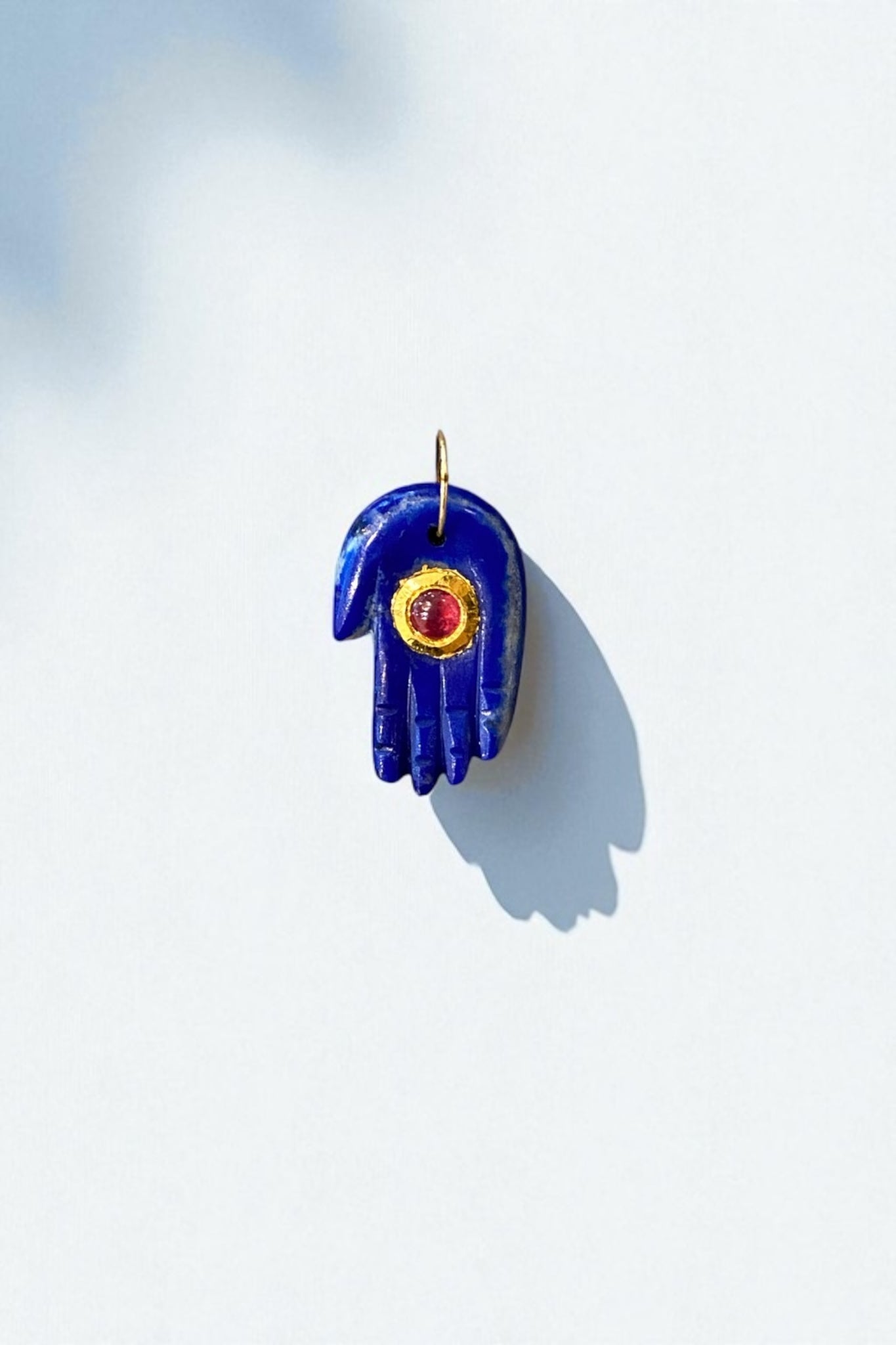 Lapis Hand Charm